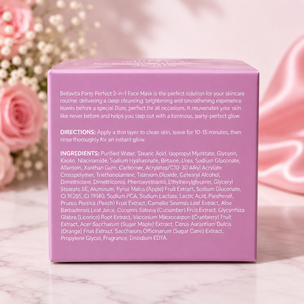 Bellavita Party Perfect 2-in-1 Face Mask for Instant Glow & Smooth Skin – 45ml