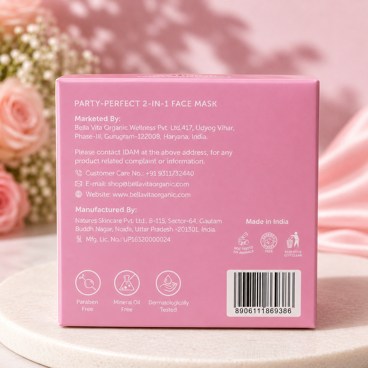 Bellavita Party Perfect 2-in-1 Face Mask for Instant Glow & Smooth Skin – 45ml