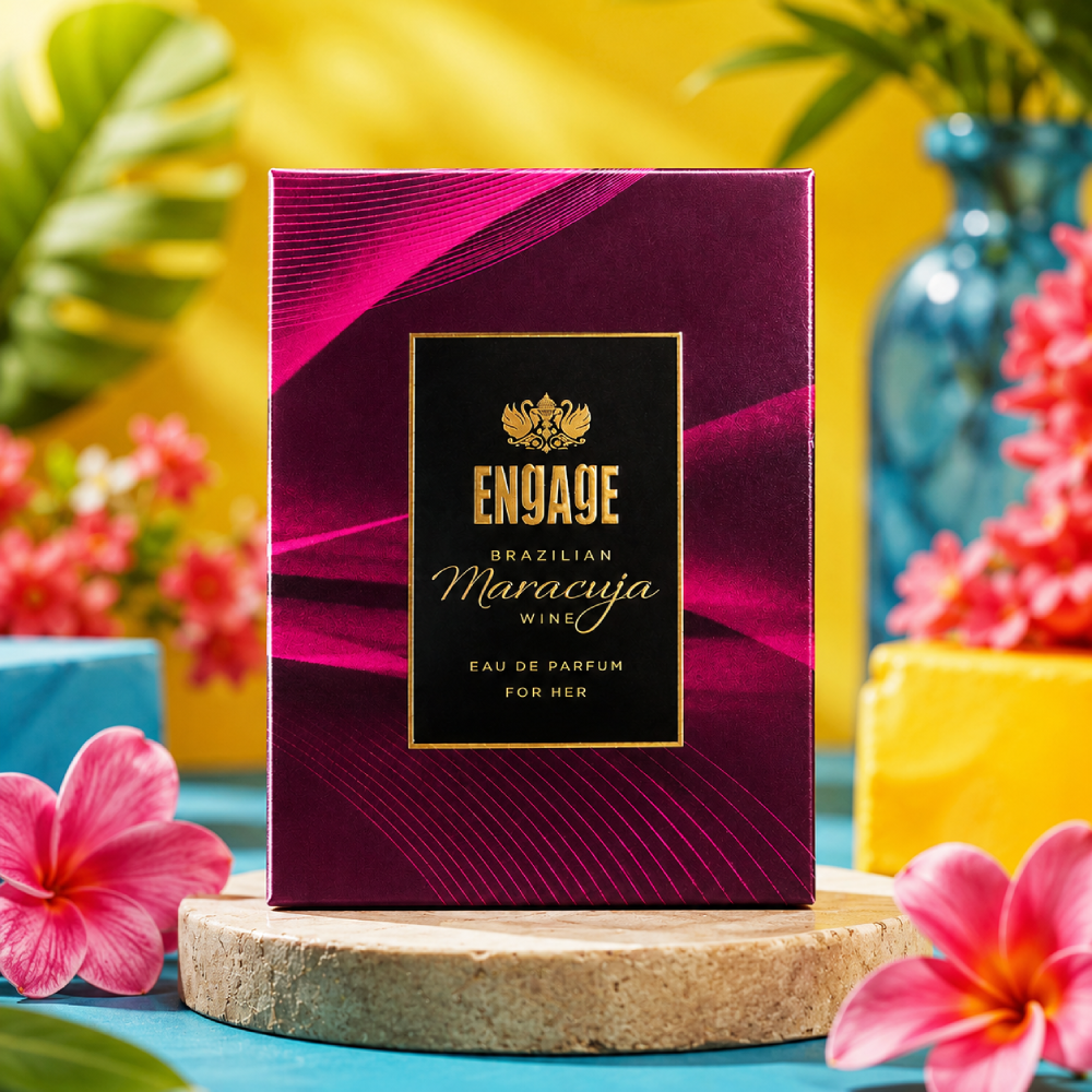 Engage Brazilian Maracuja Wine Eau De Parfum for Her | Long Lasting Women's Perfume | Floral Fruity Fragrance | Premium EDP | 50 ml