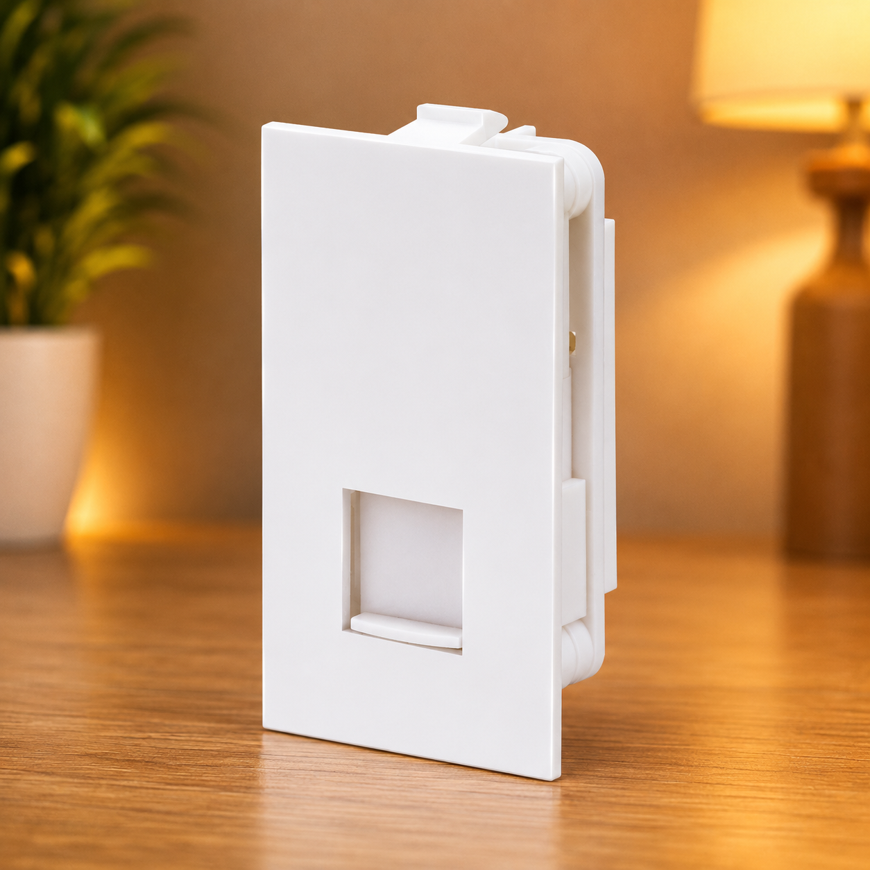 Vinayak Classic Telephone 2 Line Socket 1 Module | Modular Telephone Jack | Premium Wall Socket for Home & Office