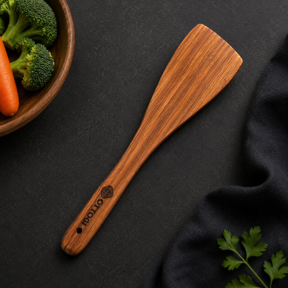 Premium Wooden Spoon & Spatula Set | Natural Wooden Cooking & Serving Utensils | Eco-Friendly Kitchen Tools