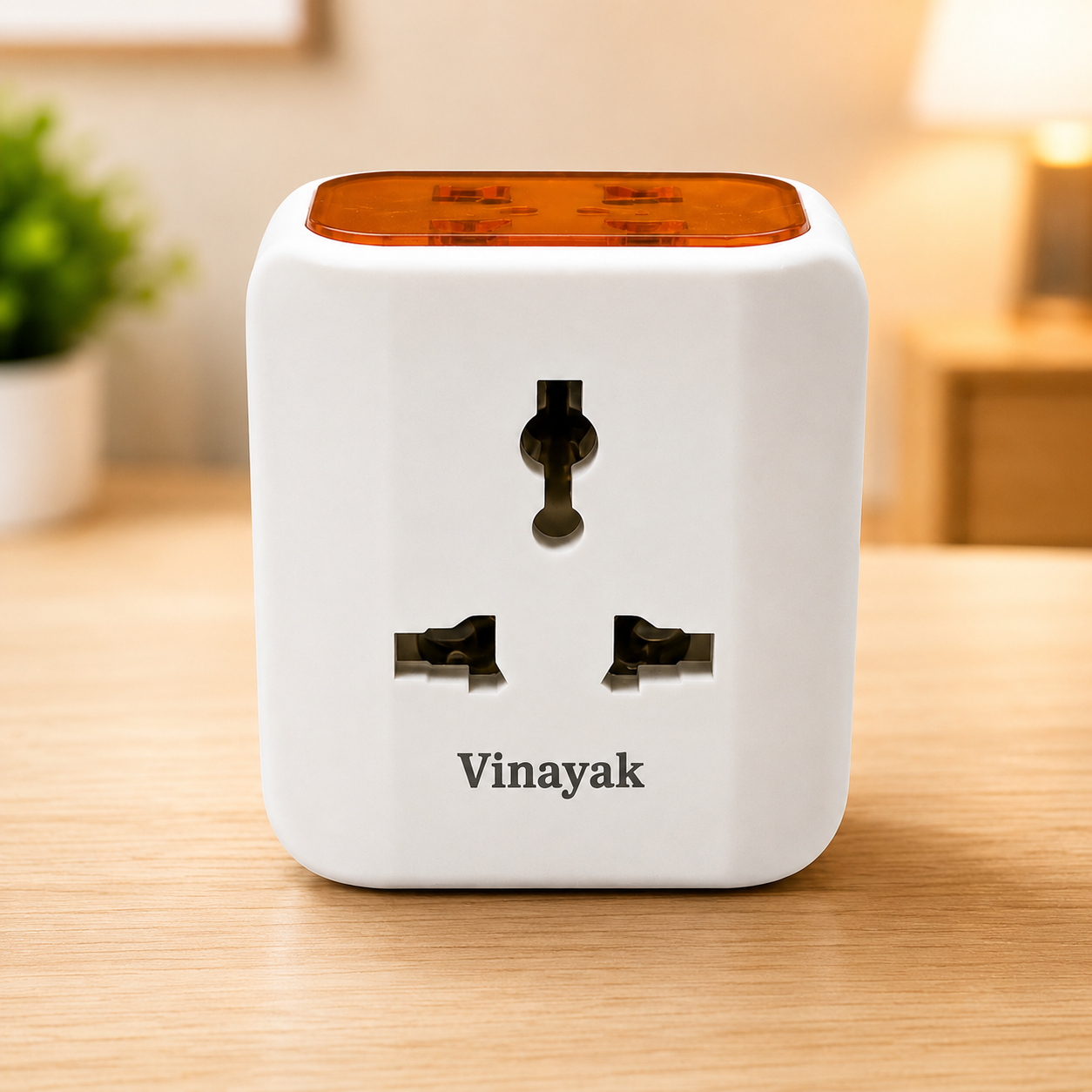 Vinayak Royal Multiplug 6A 240V Universal Socket Adapter | 3-in-1 Multi Plug Outlet | Compact & Durable Power Adapter for Home, Office & Travel