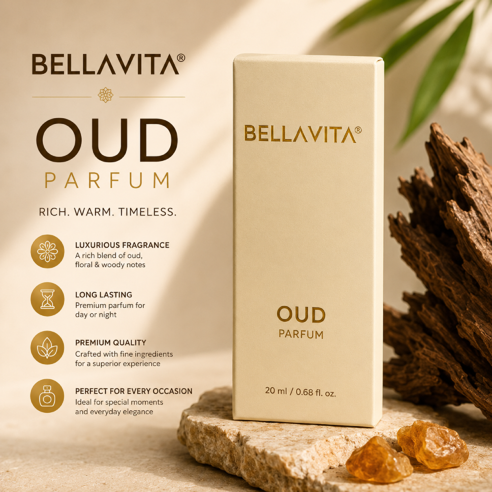 Bella Vita Luxury OUD Parfum for Men & Women | Long Lasting Unisex Eau De Parfum | Premium Oud Fragrance | 20ml
