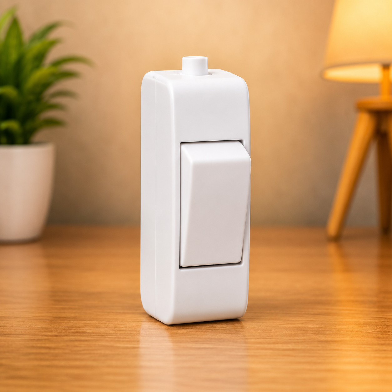 Reon Hanging Bed Switch | 6A 1 Way Bedside Switch | White Electrical Switch Module