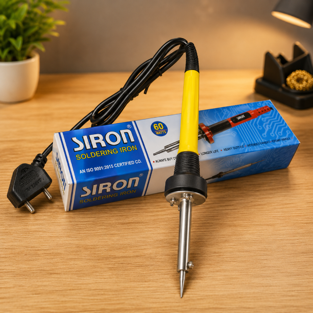 SIRON 60 Watt Soldering Iron | Fast Heating Electric Soldering Iron | Heavy Duty Soldering Tool for Electronics & DIY
